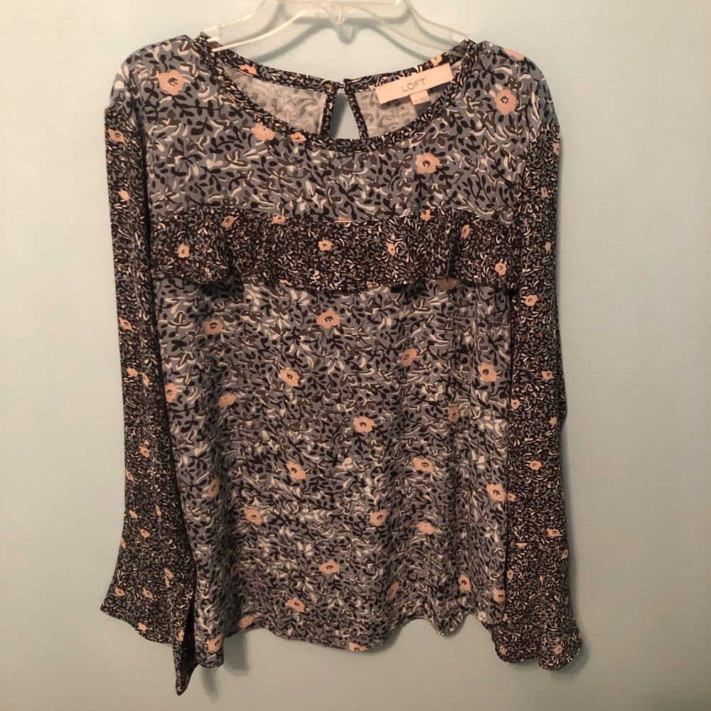 LOFT Floral Blouse